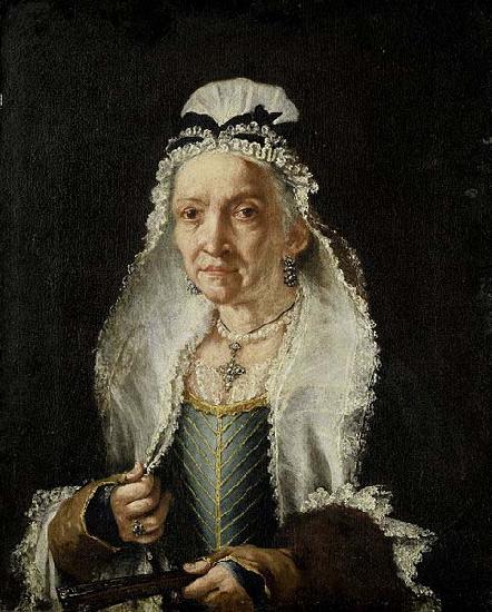 Circle of Fra Galgario Portrait of an Old Lady France oil painting art